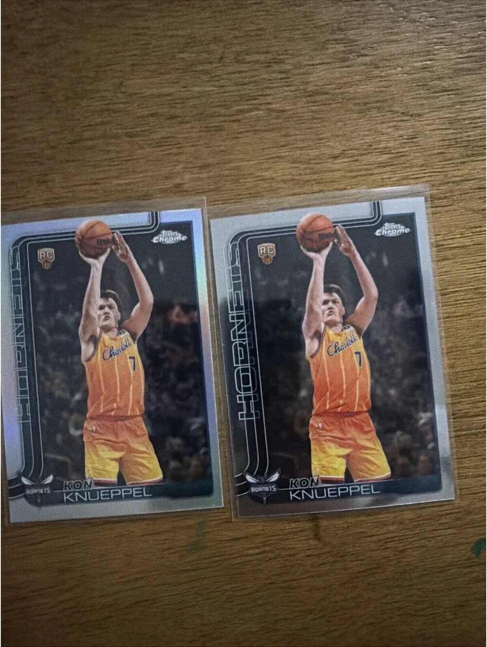 2026 Topps Chrome Update Kon Knueppel RC Refractor # 154 Hornets Rookie 🔥x2